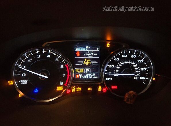 JF2SJAWC9HH424207 2017 SUBARU FORESTER Зеленый Вид щитка приборов