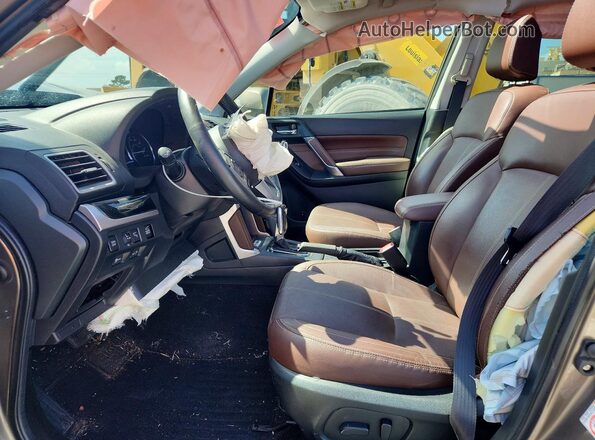 JF2SJAWCXJH410399 2018 SUBARU FORESTER 2.5I TO Tan Vista interior delantera