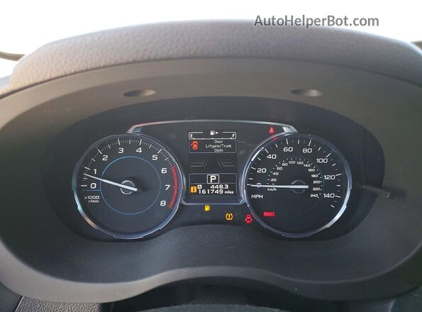 JF2SJAWCXJH483773 2018 SUBARU FORESTER Синий Вид щитка приборов