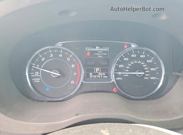 JF2SJAWCXJH511569 2018 SUBARU FORESTER Green Widok zestawu wskaźników