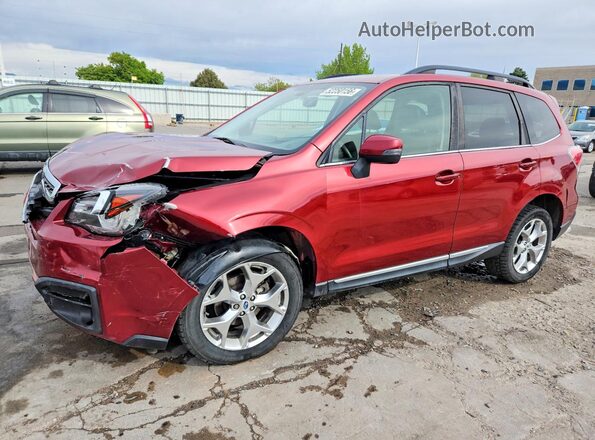 JF2SJAWCXJH548282 2018 SUBARU FORESTER Red Front left