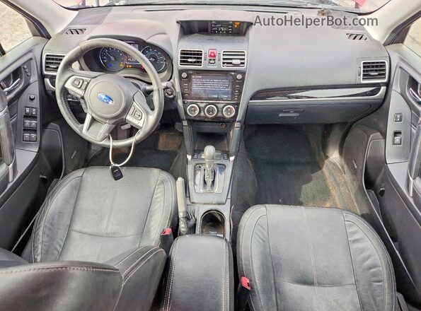 JF2SJAWCXJH548282 2018 SUBARU FORESTER Red Dashboard view