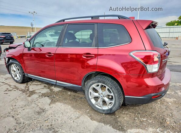 JF2SJAWCXJH548282 2018 SUBARU FORESTER Red Rear left