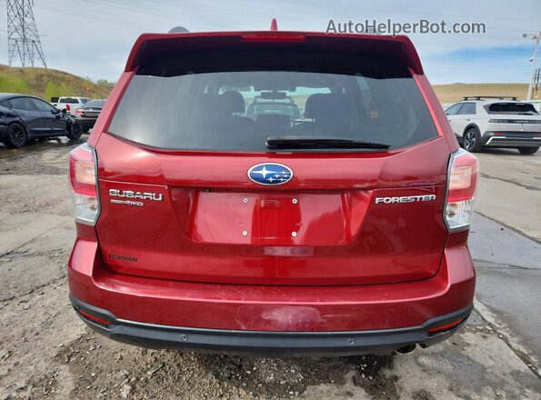 JF2SJAWCXJH548282 2018 SUBARU FORESTER Red Rear view