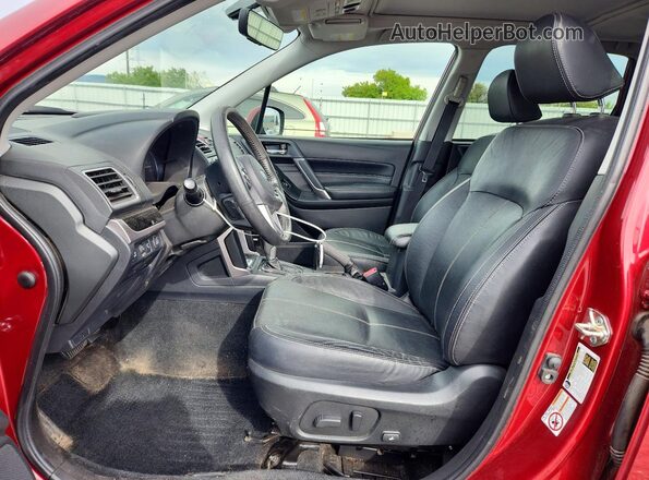 JF2SJAWCXJH548282 2018 SUBARU FORESTER Red Front interior view