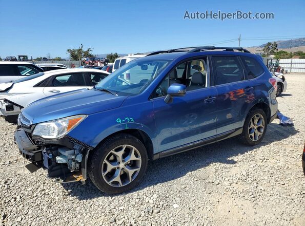 JF2SJAXC0GH544166 2016 SUBARU FORESTER Blue Передня ліва чверть