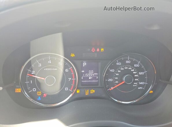 JF2SJAXC9GH456281 2016 SUBARU FORESTER Белый Вид щитка приборов
