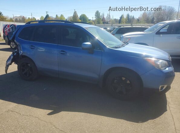 JF2SJGDC9GH524439 2016 SUBARU FORESTER Blue Delantero derecho