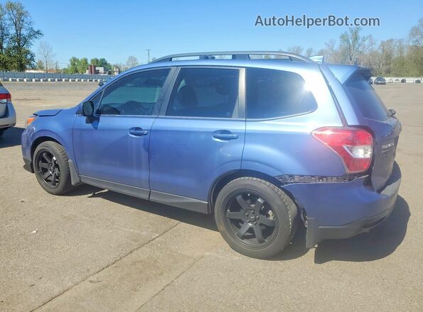 JF2SJGDC9GH524439 2016 SUBARU FORESTER Blue Trasero izquierdo