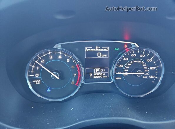 JF2SJGTC2HH403805 2017 SUBARU FORESTER Черный Вид щитка приборов