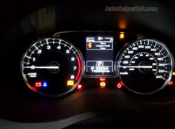 JF2SJHSC2HH494341 2017 SUBARU FORESTER2. Белый Вид щитка приборов