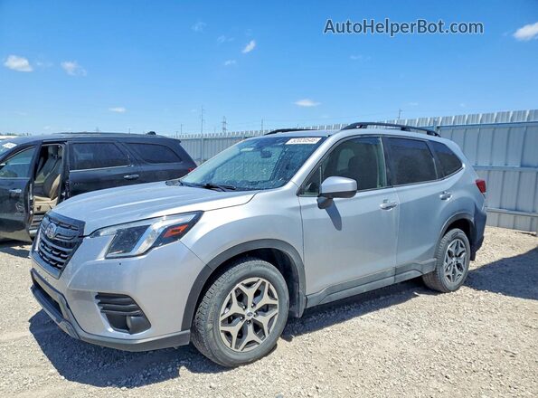 JF2SKADC4PH414036 2023 SUBARU FORESTER Silver წინა მარცხენა ხედი სამი მეოთხედიდან