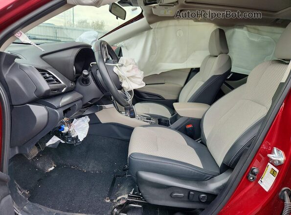 JF2SKAEC2PH446207 2023 SUBARU FORESTER Red Widok wnętrza z przodu