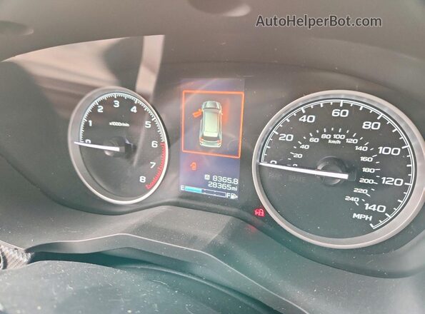 JF2SKAEC2PH446207 2023 SUBARU FORESTER Red Widok zestawu wskaźników