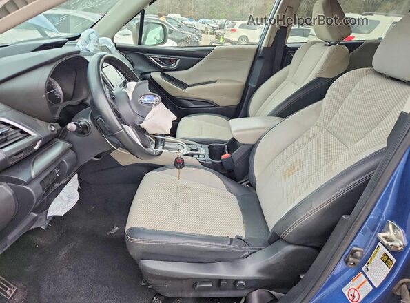 JF2SKAEC6KH457753 2019 SUBARU FORESTER Синий Вид салона спереди