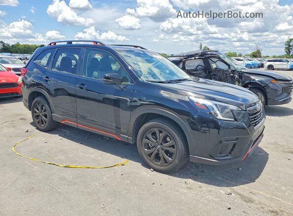 JF2SKAGC6RH455413 2024 SUBARU FORESTER Black Przód prawy