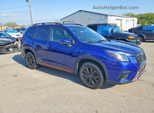JF2SKAJC1PH512185 2023 SUBARU FORESTER Blue Передня права чверть