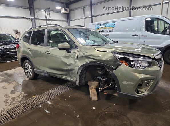 JF2SKAJC3LH457989 2020 SUBARU FORESTER Green Przód prawy
