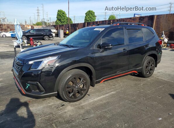 JF2SKAJC3PH441135 2023 SUBARU FORESTER Черный Передняя левая четверть