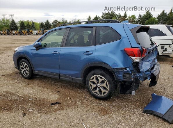 JF2SKAJC7MH560351 2021 SUBARU FORESTER Синий Задняя левая четверть