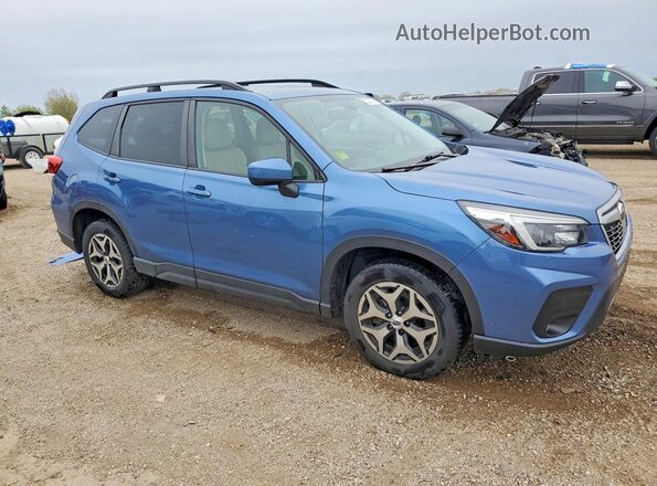 JF2SKAJC7MH560351 2021 SUBARU FORESTER Синий Передняя правая четверть