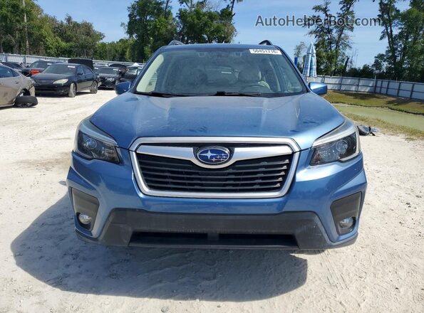 JF2SKAJC8MH403587 2021 SUBARU FORESTER Синий Вид спереди