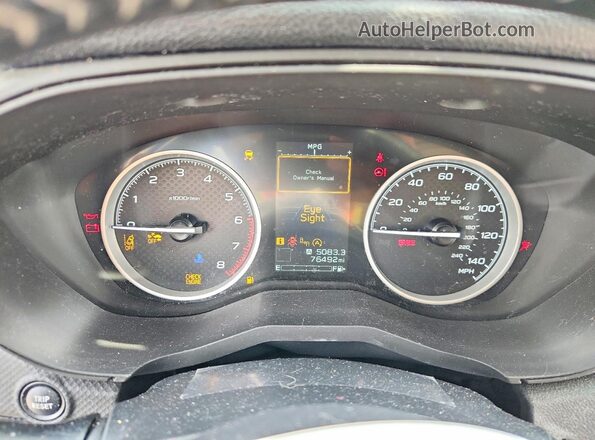 JF2SKALC4RH419211 2024 SUBARU FORESTER White Widok zestawu wskaźników