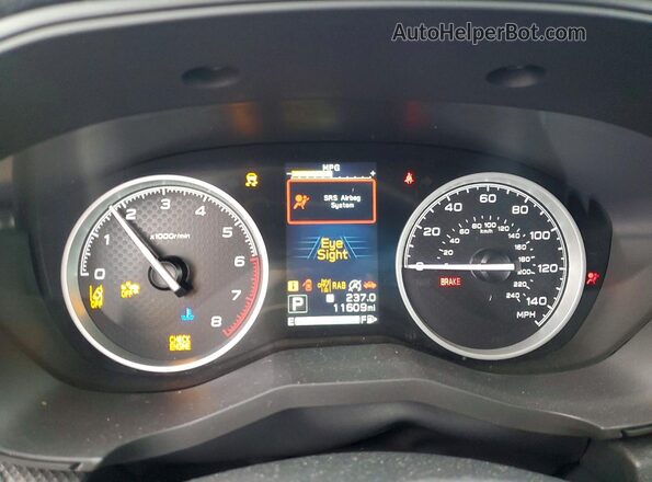 JF2SKALC6RH425026 2024 SUBARU FORESTER Blue Widok zestawu wskaźników