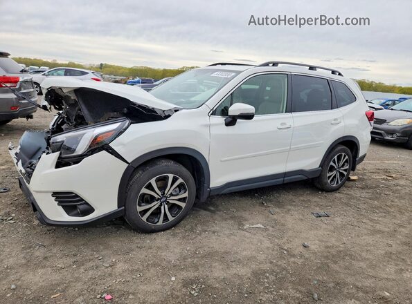 JF2SKALC7RH414455 2024 SUBARU FORESTER White წინა მარცხენა ხედი სამი მეოთხედიდან