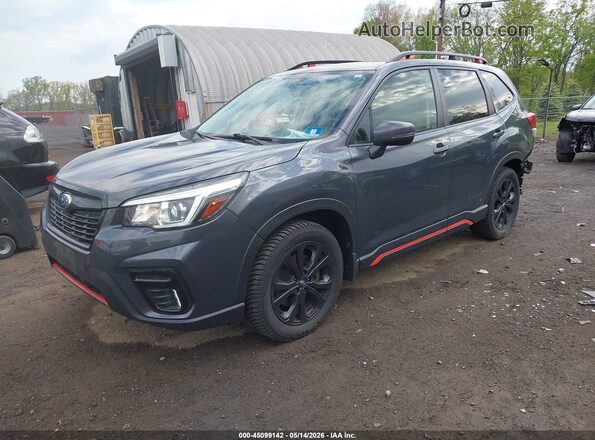 JF2SKALC8LH511896 2020 SUBARU FORESTER Gray Vista tres cuartos delantera izquierda
