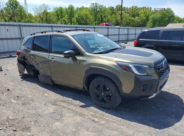 JF2SKAMC1NH464017 2022 SUBARU FORESTER Зеленый Передняя правая четверть