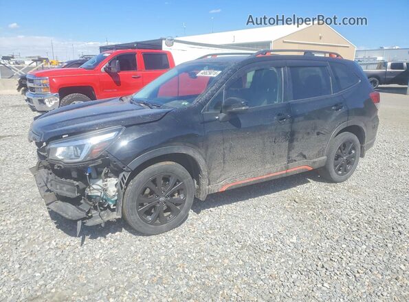 JF2SKAMC4LH537779 2020 SUBARU FORESTER Black Vista tres cuartos delantera izquierda