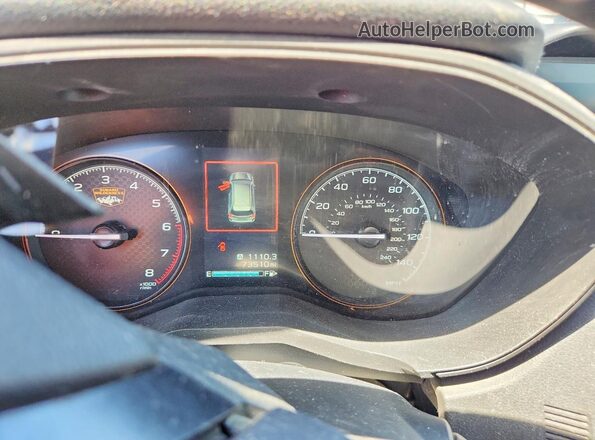 JF2SKAMCXNH431047 2022 SUBARU FORESTER White Instrument cluster view