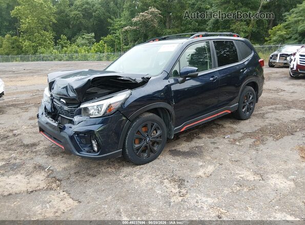 JF2SKAPC1KH561256 2019 SUBARU FORESTER Синий Передняя левая четверть