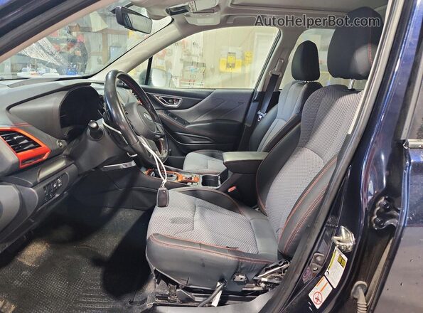 JF2SKAPC5KH554312 2019 SUBARU FORESTER Blue Widok wnętrza z przodu