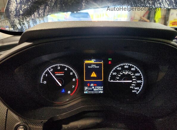 JF2SKAPC5KH554312 2019 SUBARU FORESTER Blue Widok zestawu wskaźników