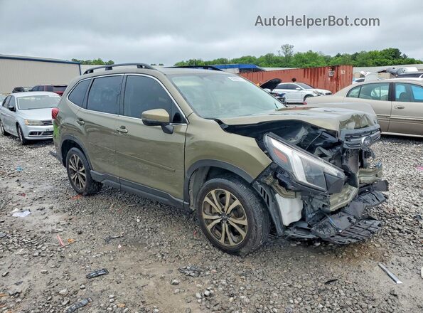 JF2SKAPC6NH524305 2022 SUBARU FORESTER Зеленый Передняя правая четверть