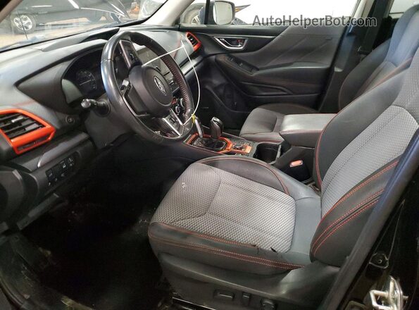 JF2SKAPCXKH587533 2019 SUBARU FORESTER Black Widok wnętrza z przodu