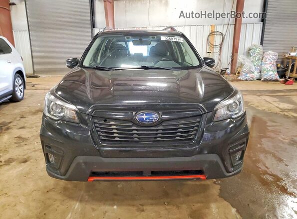 JF2SKAPCXKH587533 2019 SUBARU FORESTER Black Widok z przodu