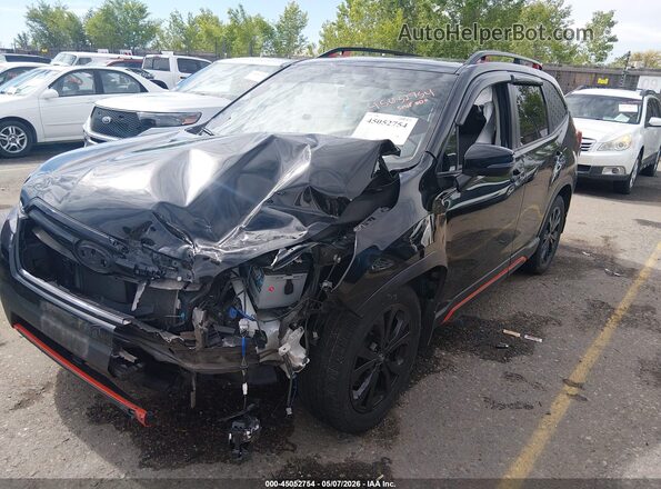 JF2SKARC0LH424081 2020 SUBARU FORESTER Черный Передняя левая четверть
