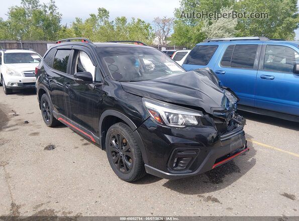 JF2SKARC0LH424081 2020 SUBARU FORESTER Черный Передняя правая четверть