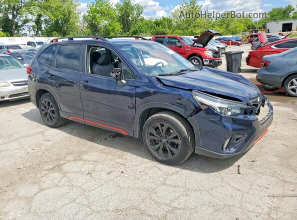 JF2SKARC4LH413729 2020 SUBARU FORESTER Синий Передняя правая четверть
