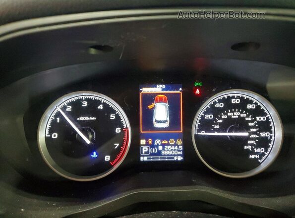 JF2SKASC0LH579918 2020 SUBARU FORESTER Синий Вид щитка приборов