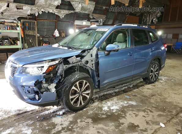 JF2SKASC0LH579918 2020 SUBARU FORESTER Синий Передняя левая четверть