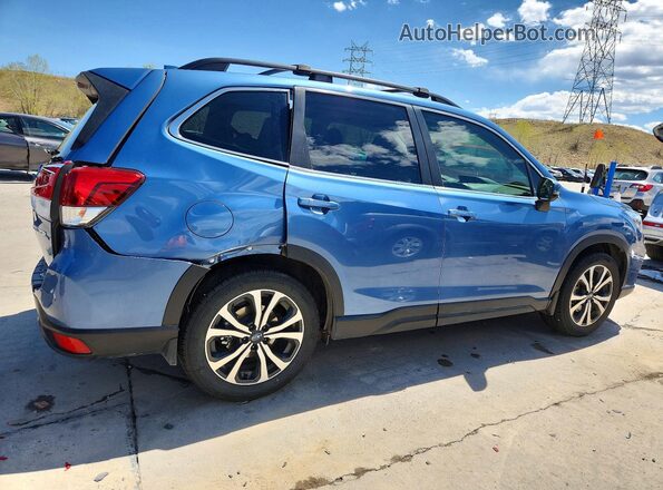 JF2SKASC4KH502581 2019 SUBARU FORESTER Синий Задняя правая четверть