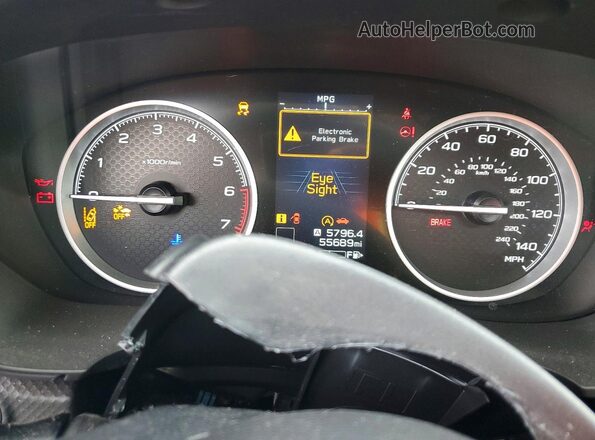 JF2SKASC4MH453630 2021 SUBARU FORESTER Blue Widok zestawu wskaźników