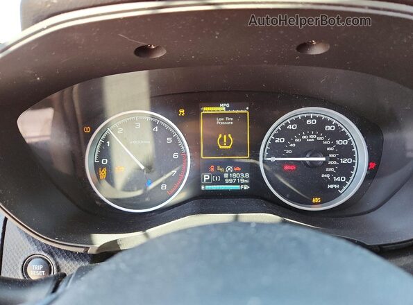 JF2SKASC5KH416969 2019 SUBARU FORESTER Красный Вид щитка приборов