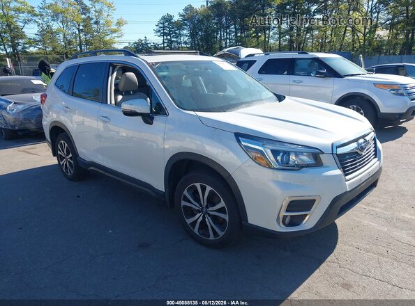 JF2SKASC5KH423498 2019 SUBARU FORESTER Белый Передняя правая четверть