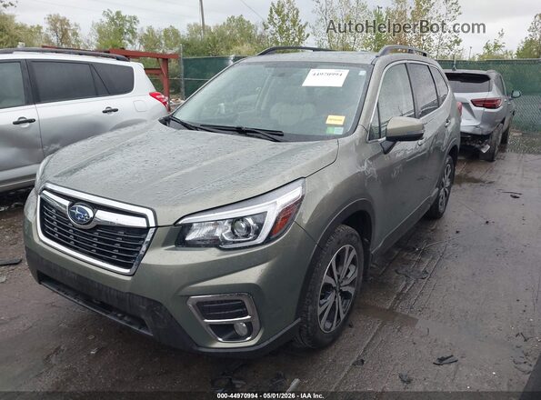 JF2SKASC6LH565084 2020 SUBARU FORESTER Зеленый Передняя левая четверть
