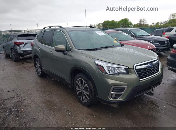 JF2SKASC6LH565084 2020 SUBARU FORESTER Зеленый Передняя правая четверть